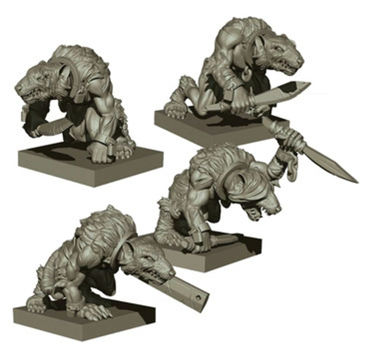 Kings Of War: Vanguard - Abyssal Dwarf Ratkin Slaves Reinforcement 1 Kings Of War: Vanguard - Abyssal Dwarf Ratkin Slaves Reinforcement