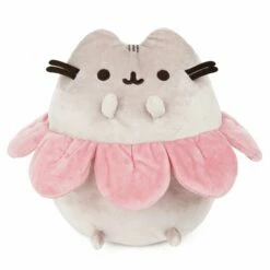 GUND Pusheen With Pink Flower Petals 9.5"