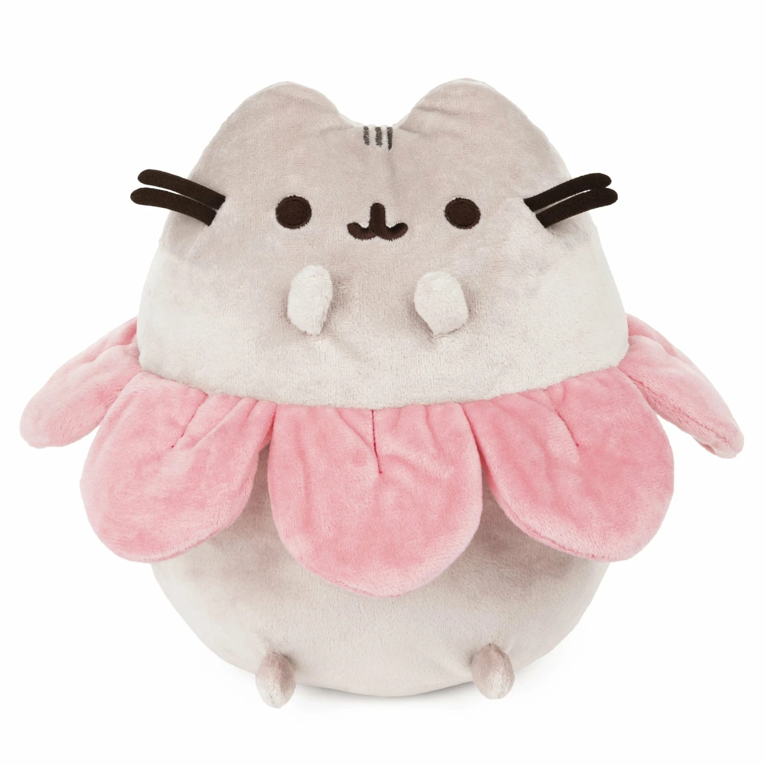 GUND Pusheen With Pink Flower Petals 9.5" 1 GUND Pusheen With Pink Flower Petals 9.5"