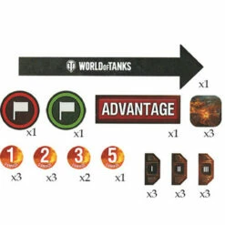 World Of Tanks Miniatures Game: Token Gaming Set