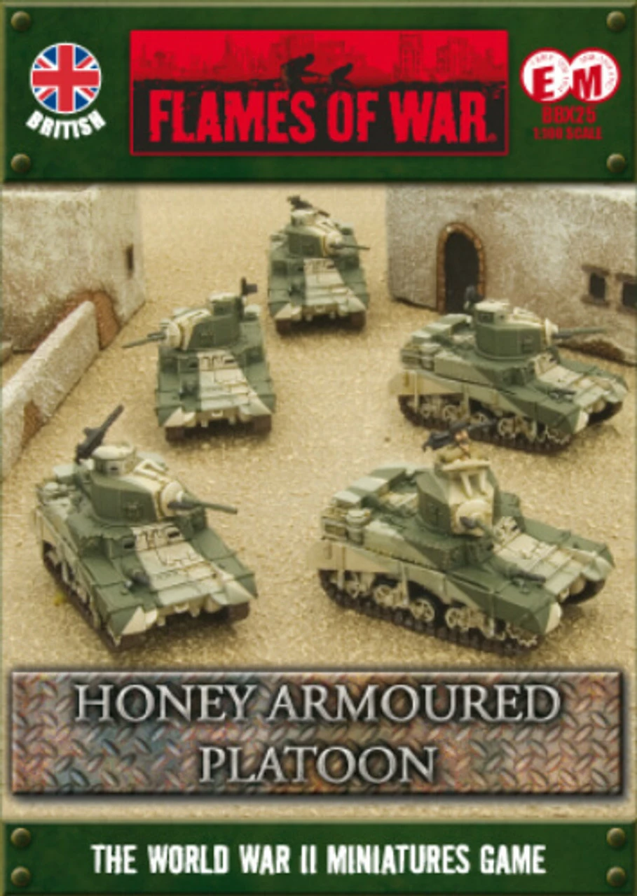Flames Of War (WWII): (British) Honey Armored Platoon (Clearance) 1 Flames Of War (WWII): (British) Honey Armored Platoon (Clearance)