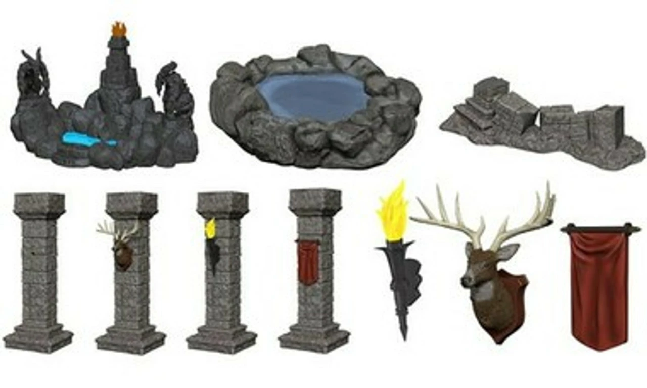 Wizkids Miniatures 4D Settings: Pools & Pillars 1 Wizkids Miniatures 4D Settings: Pools & Pillars