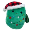 Christmas Squishmallow Andy The Christmas Tree With Plaid Santa Hat 8" Stuffed Plush By Kelly Toy
