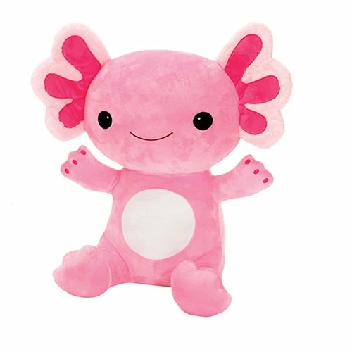 9" Sitting Pink Axolotl Ready For A Hug Stuffed Plush 1 9" Sitting Pink Axolotl Ready For A Hug Stuffed Plush