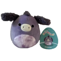 Squishmallow Deacon The Purple Gray Donkey 5" Stuffed Plush By Kelly Toy