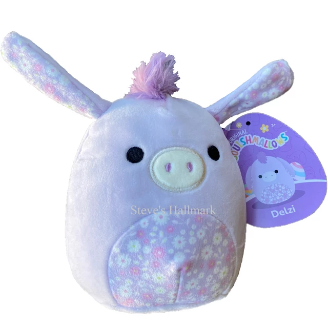 Squishmallow Delzi The Floral Donkey 5" Stuffed Plush By Kelly Toy 1 Squishmallow Delzi The Floral Donkey 5" Stuffed Plush By Kelly Toy