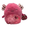 Valentine Squishmallow IndieMae The Burgundy Axolotl With Jewel Tone Fuzzy Belly 5" Stuffed Plush By Kelly Toy