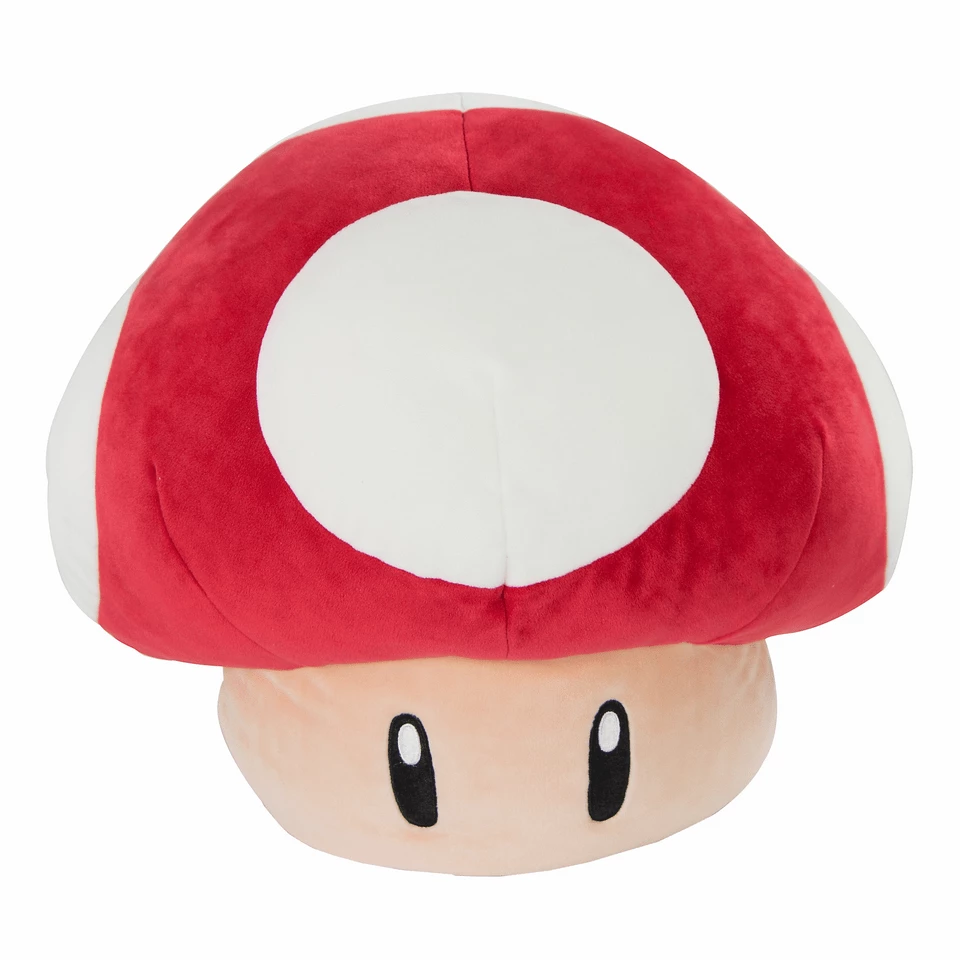 Tomy Mocchi- Super Mario™ Super Mushroom Mega Plush Toy, 15 Inch 1 Tomy Mocchi- Super Mario™ Super Mushroom Mega Plush Toy, 15 Inch
