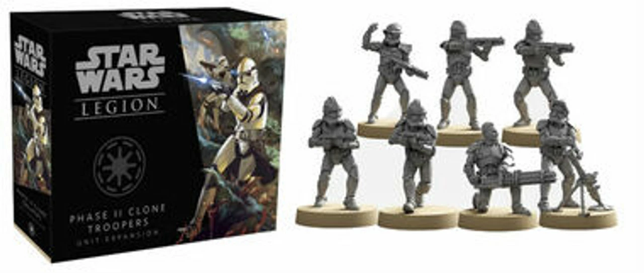 Fantasy Flight Games Star Wars: Legion - Phase II Clone Troopers Unit Expansion 1 Fantasy Flight Games Star Wars: Legion - Phase II Clone Troopers Unit Expansion