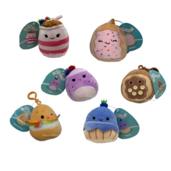 Squishmallow Set Of 6 Breakfast Collection 3.5" Clip Stuffed Plush By Kelly Toy