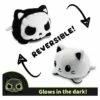 TeeTurtle: Reversible Cat & Skeleton Plush - Happy & Skeleton Glow